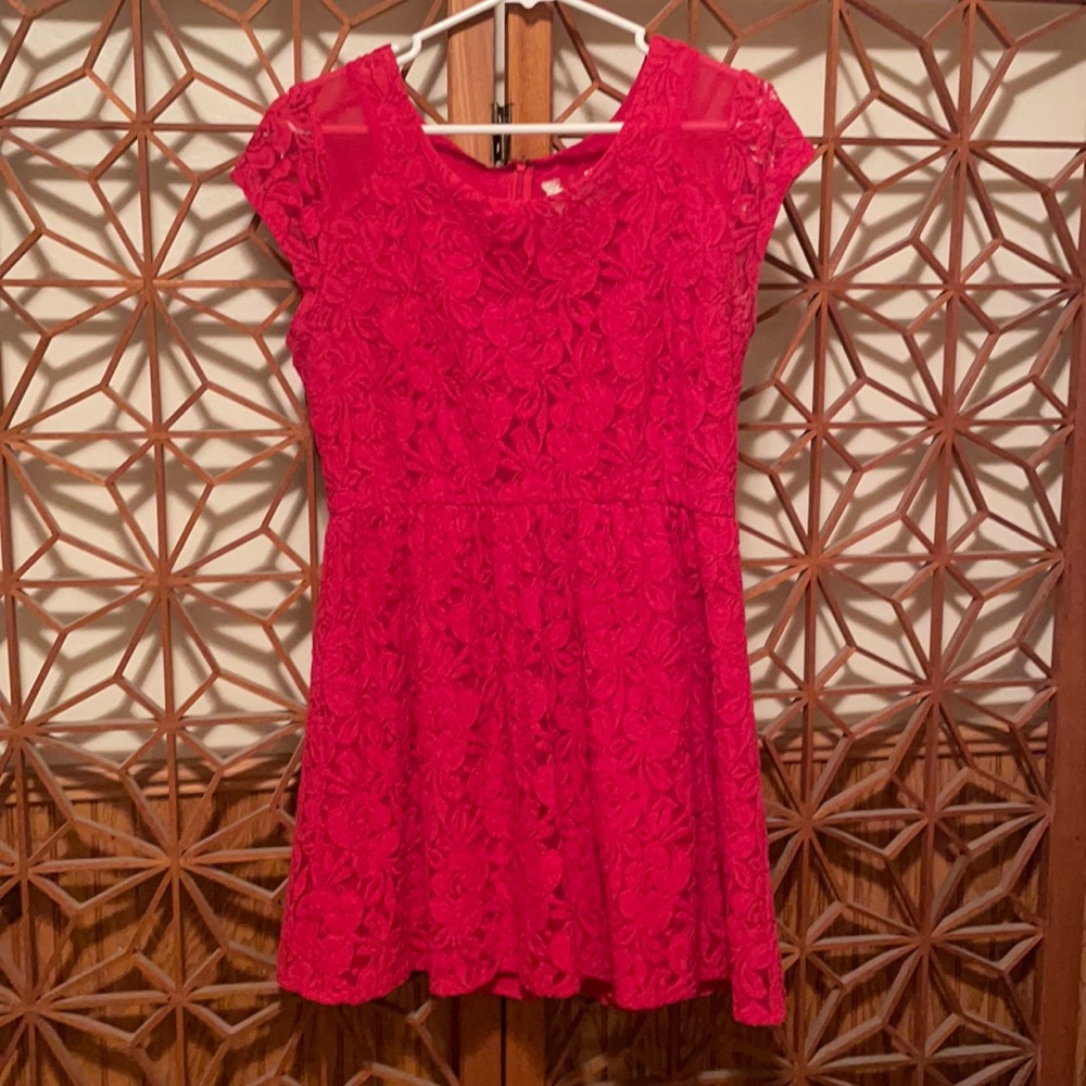 Beautiful red lace dress